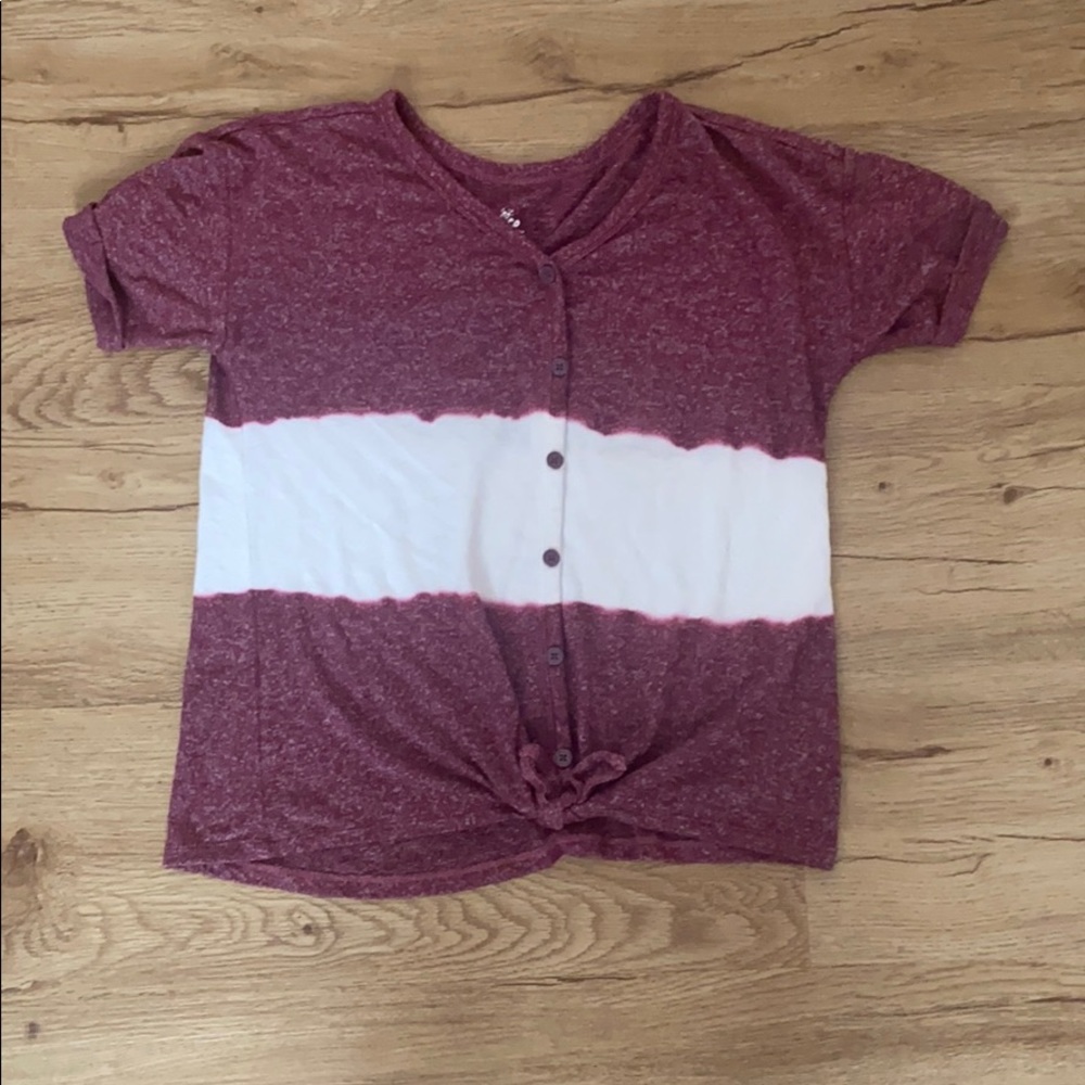A two color shirt
